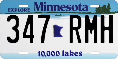 MN license plate 347RMH