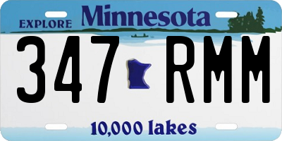MN license plate 347RMM