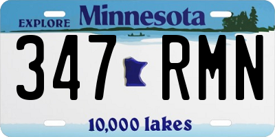 MN license plate 347RMN