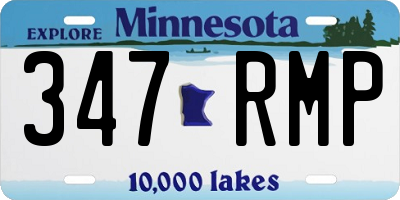 MN license plate 347RMP