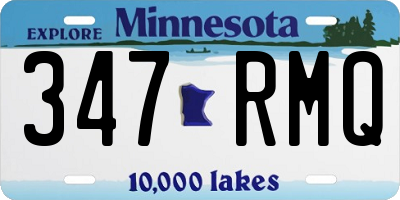 MN license plate 347RMQ