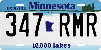 MN license plate 347RMR