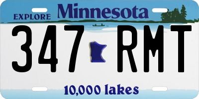 MN license plate 347RMT