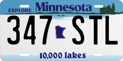 MN license plate 347STL