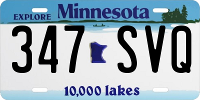 MN license plate 347SVQ
