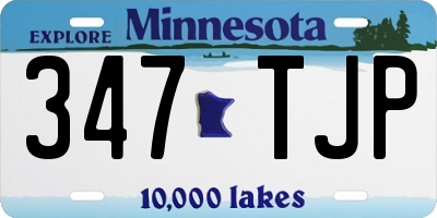 MN license plate 347TJP