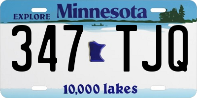 MN license plate 347TJQ