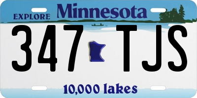 MN license plate 347TJS