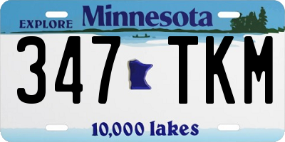 MN license plate 347TKM