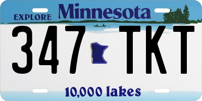 MN license plate 347TKT