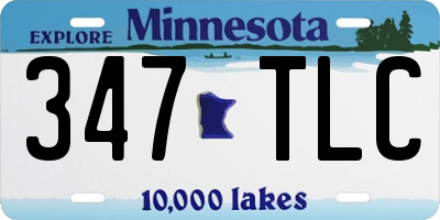 MN license plate 347TLC