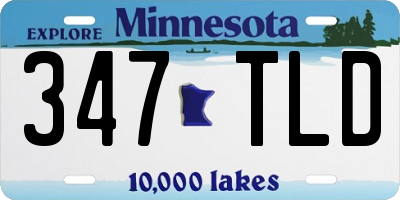 MN license plate 347TLD