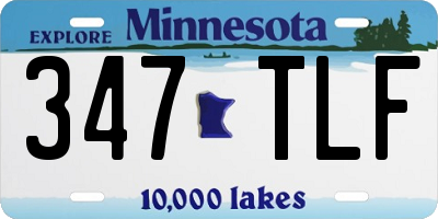 MN license plate 347TLF