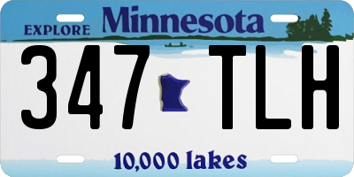 MN license plate 347TLH