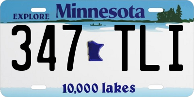 MN license plate 347TLI