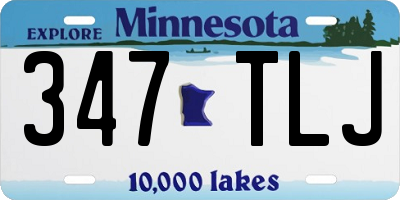 MN license plate 347TLJ