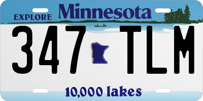 MN license plate 347TLM