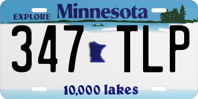 MN license plate 347TLP