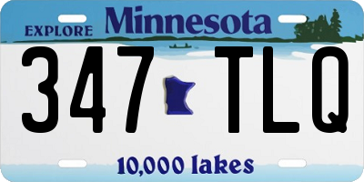 MN license plate 347TLQ