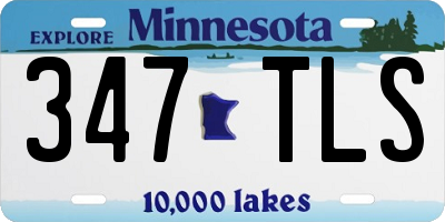 MN license plate 347TLS