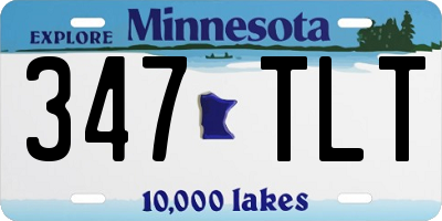 MN license plate 347TLT
