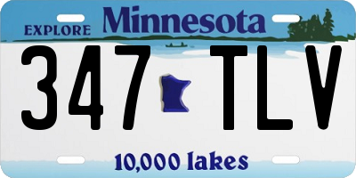 MN license plate 347TLV