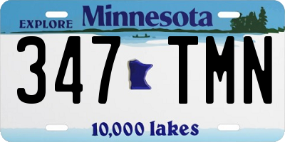 MN license plate 347TMN