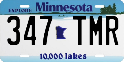 MN license plate 347TMR