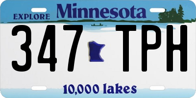 MN license plate 347TPH