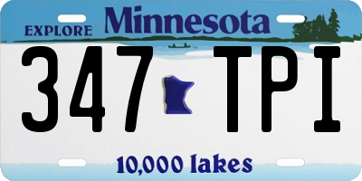 MN license plate 347TPI