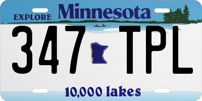MN license plate 347TPL