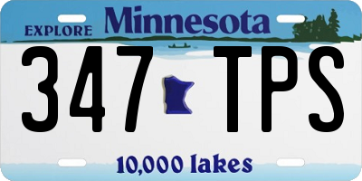 MN license plate 347TPS