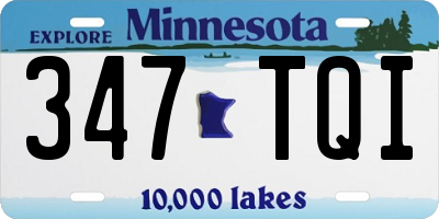 MN license plate 347TQI