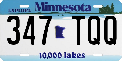MN license plate 347TQQ