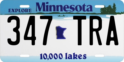 MN license plate 347TRA