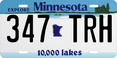 MN license plate 347TRH