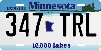 MN license plate 347TRL