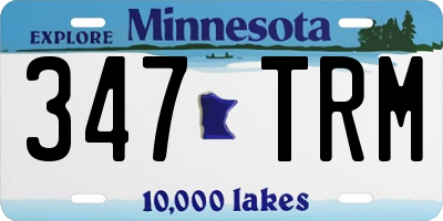 MN license plate 347TRM