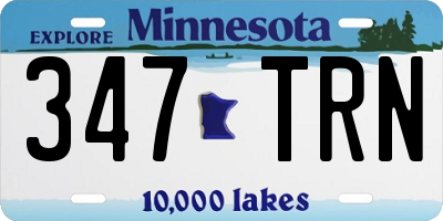 MN license plate 347TRN