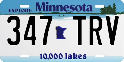 MN license plate 347TRV