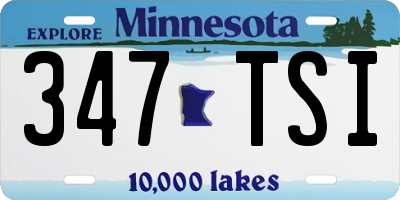 MN license plate 347TSI