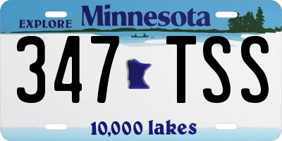 MN license plate 347TSS