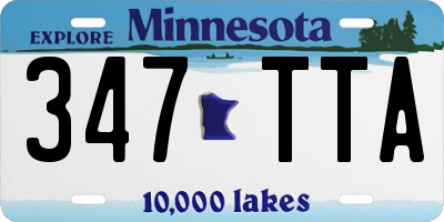 MN license plate 347TTA