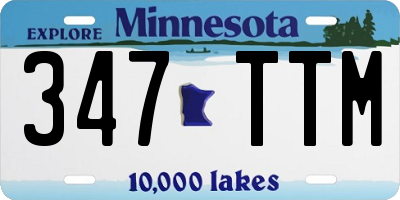 MN license plate 347TTM