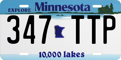MN license plate 347TTP