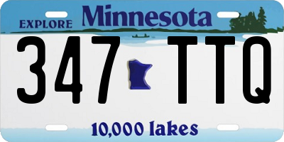 MN license plate 347TTQ