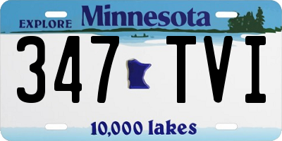 MN license plate 347TVI