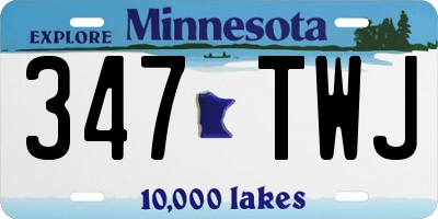 MN license plate 347TWJ