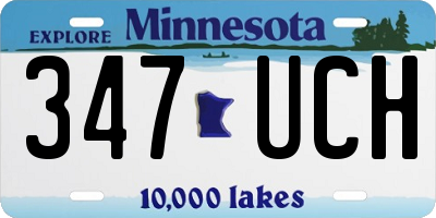 MN license plate 347UCH