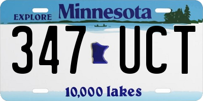 MN license plate 347UCT